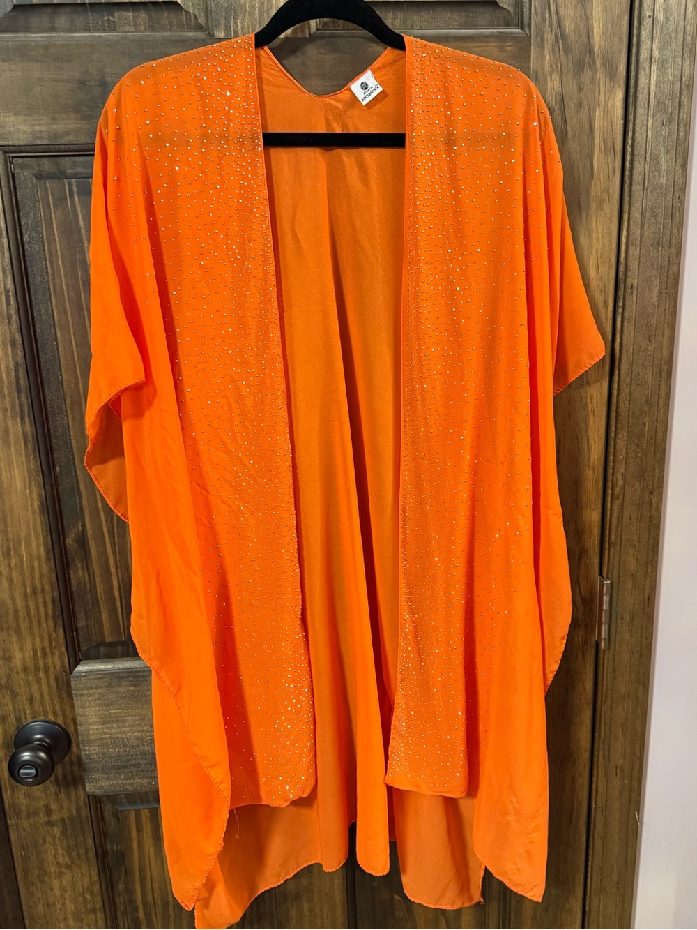 Jessica McClintock Bright Orange Lined Shawl